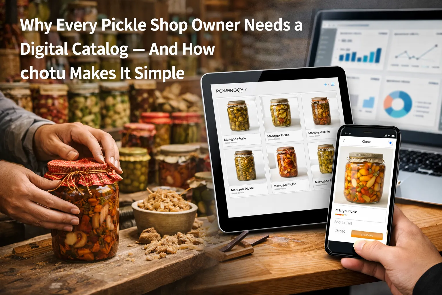 Why Every Pickle Shop Owner Needs a Digital Catalog – And How chotu Makes It Simple