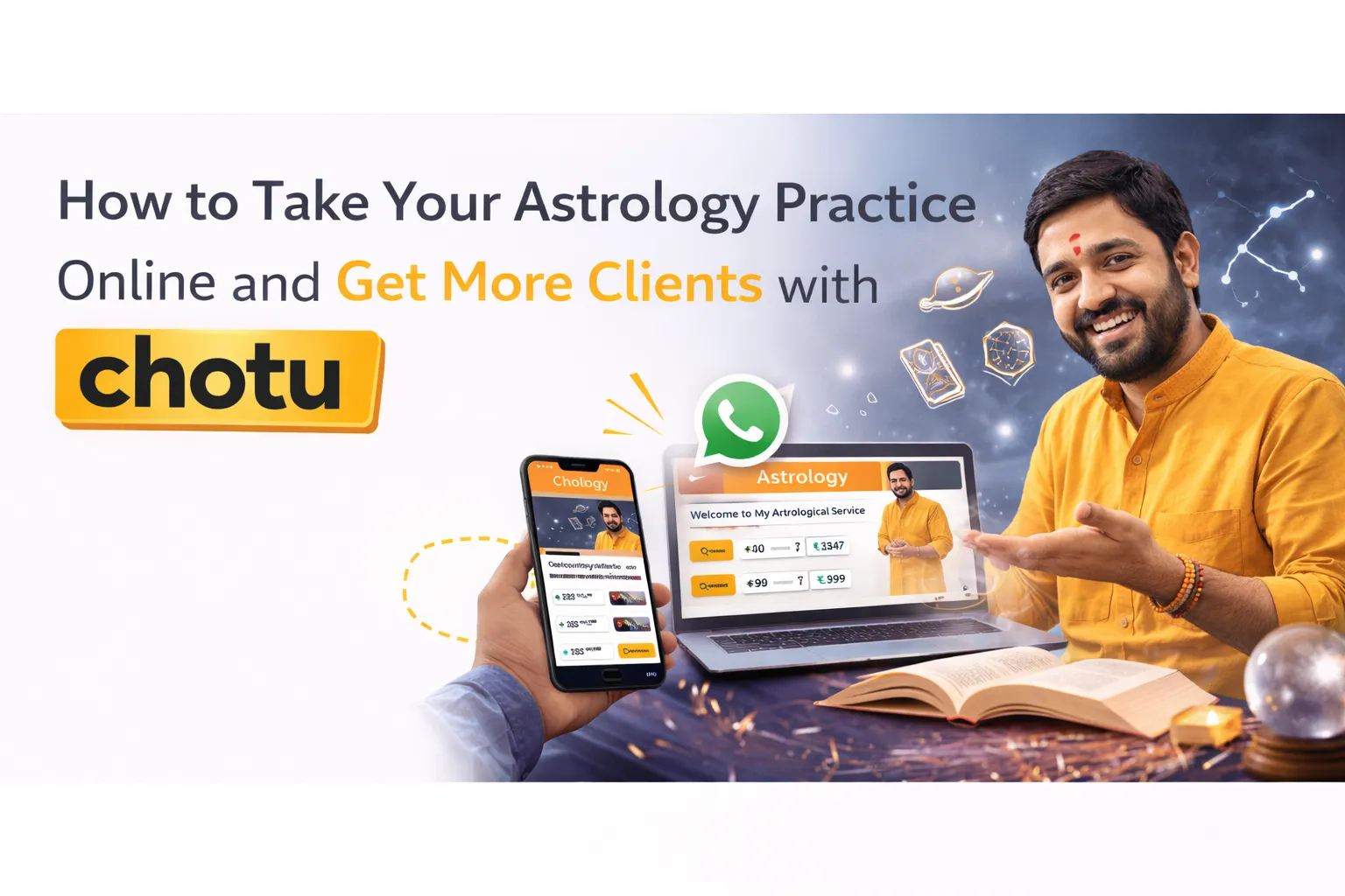 How to Take Your Astrology Practice Online and Get More Clients with chotu