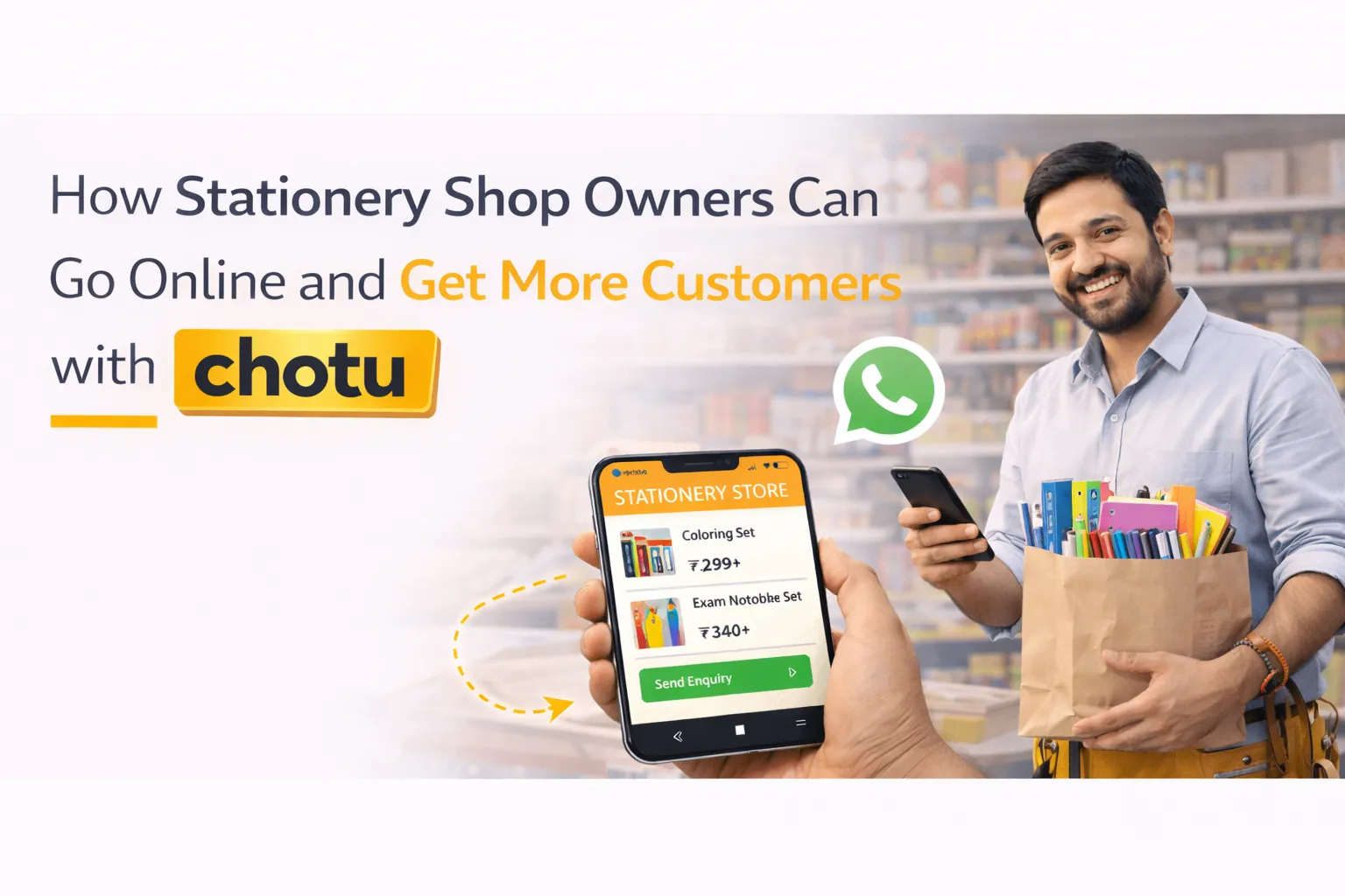 How Stationery Shop Owners Can Go Online and Get More Customers with chotu