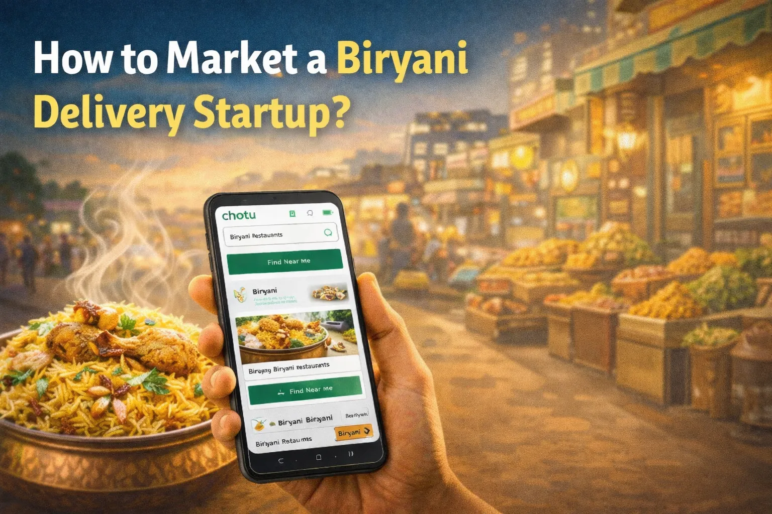 How to Market a Biryani Delivery Startup?
