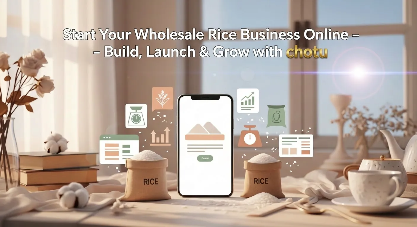 Start Your Wholesale Rice Business Online – Build, Launch & Grow with chotu