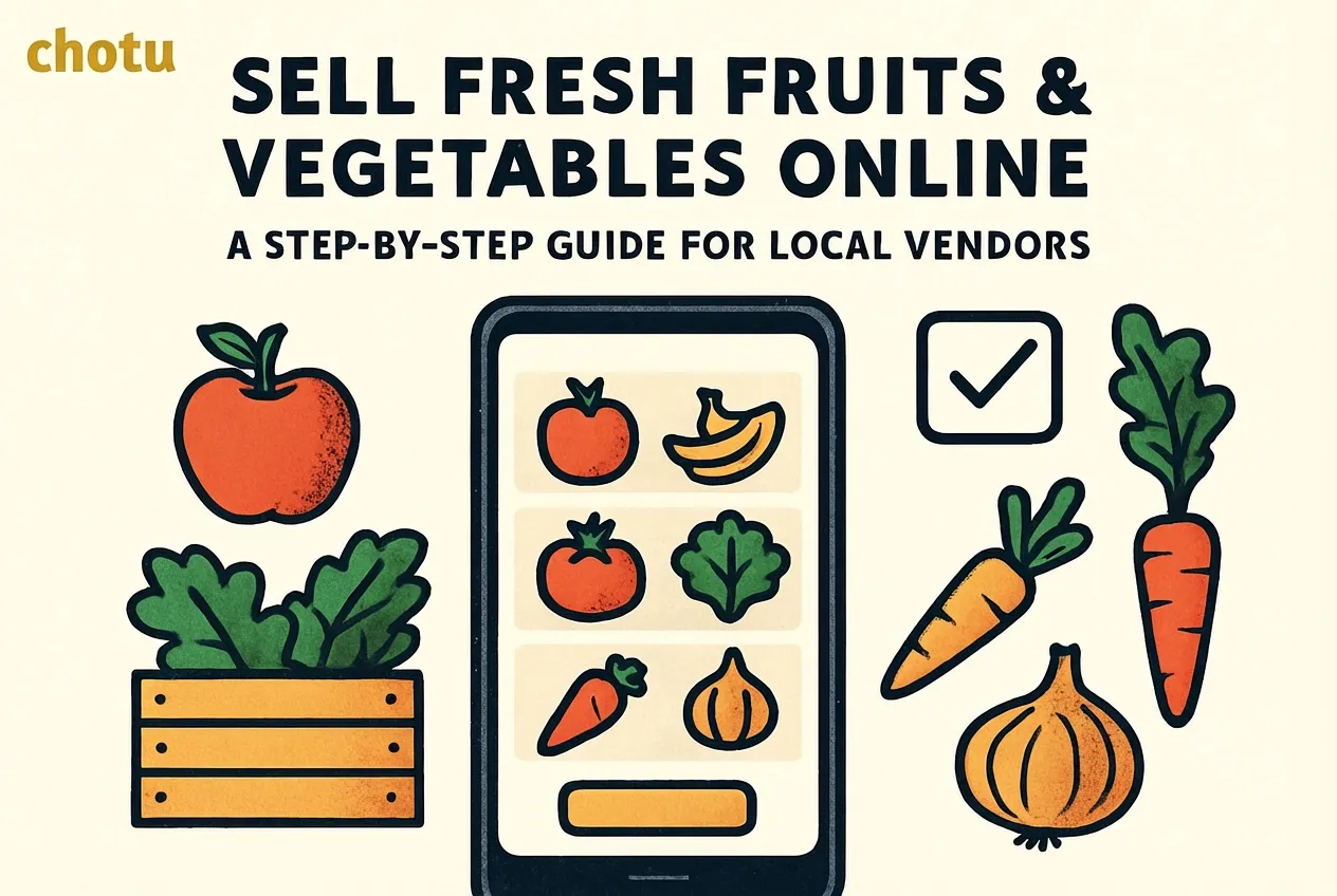 Sell Fresh Fruits & Vegetables Online: A Step-by-Step Guide for Local Vendors