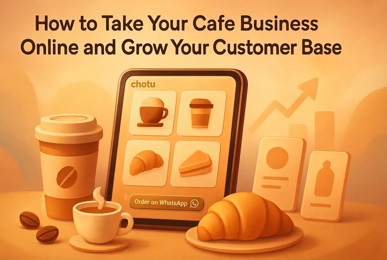 How to Take Your cafe Business Online and Grow Your Customer Base – Build, Launch & Scale with chotu