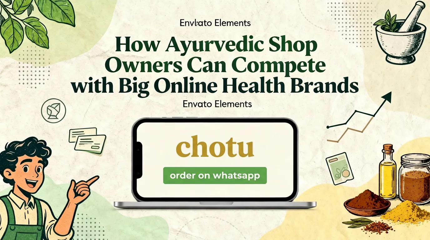 How Ayurvedic Shop Owners Can Compete with Big Online Health Brands
